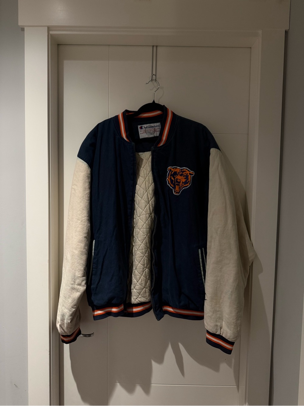 Champion Chicago Bears Varsity Vintage Jacket with Team Patch